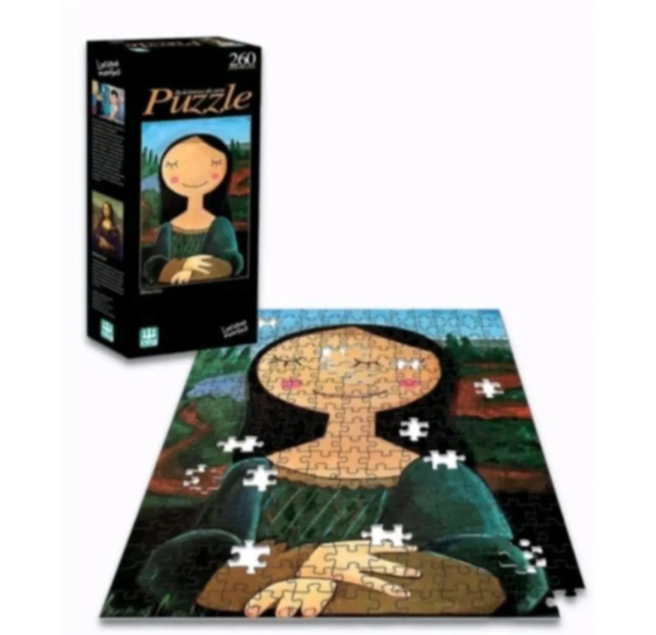 QUEBRA-CABEÇA 260 PEÇAS: RELEITURA DA MONALISA - Foto 2