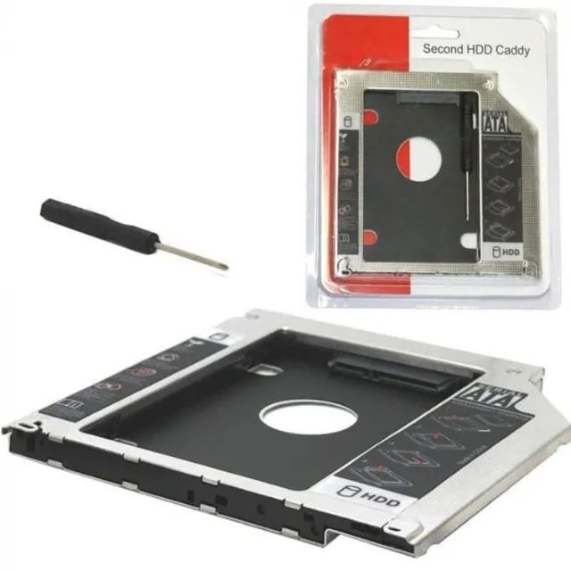  Adaptador Dvd para Hd Ou Ssd Notebook Drive Caddy 9,5mm - Foto 4