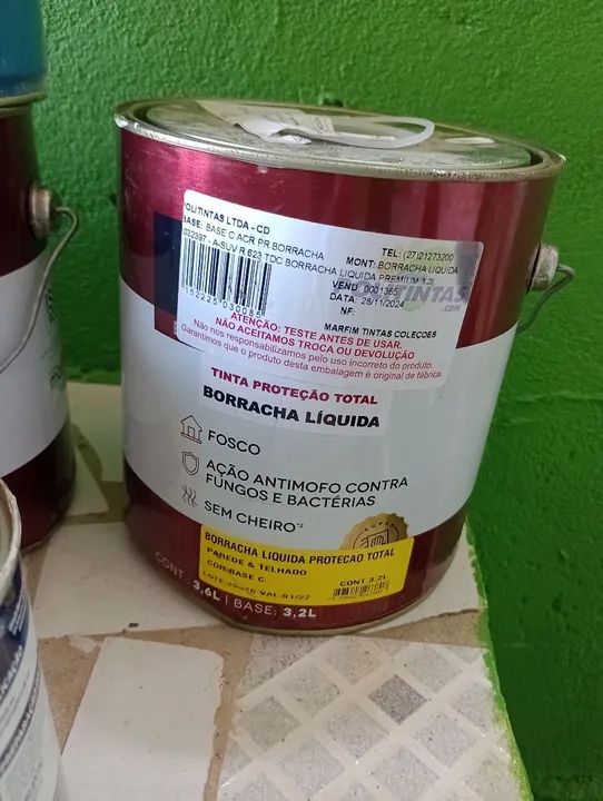Tinta Borracha Líquida Proteção Total 3.6L