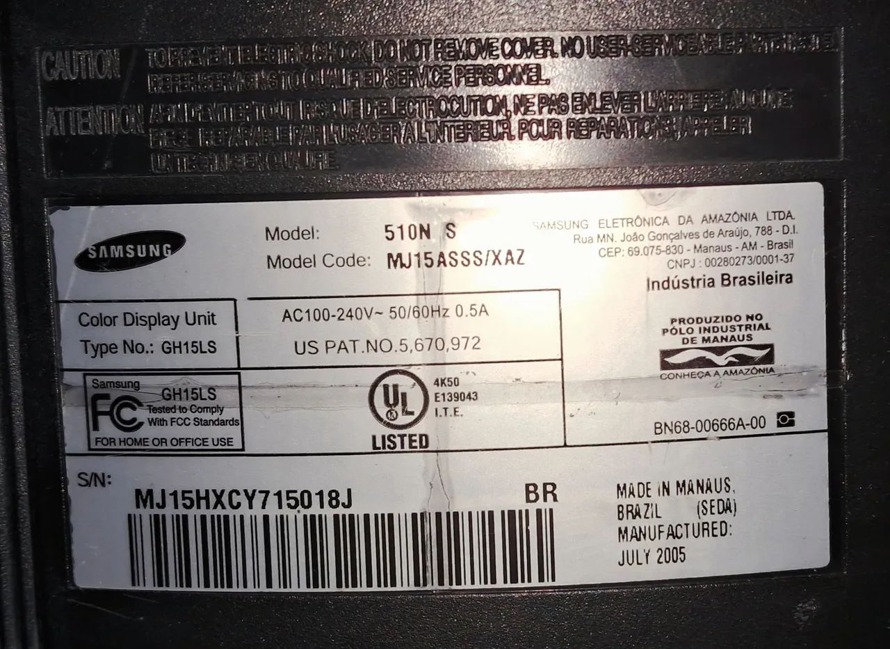 Monitor Samsung SyncMaster 510n - 15 polegadas - Foto 2