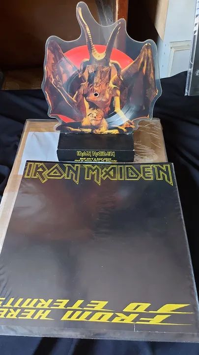 Lp Pic 7 Shape Iron Maiden From Here To Eternety Mega Raro  - Foto 2