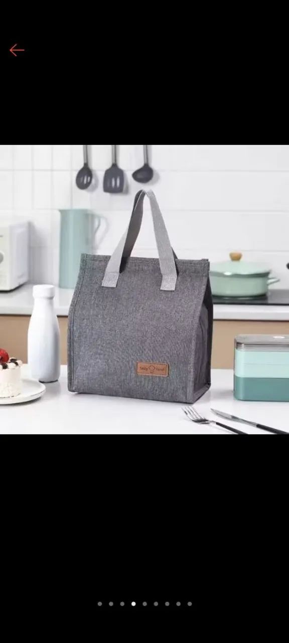 Saco Bolsa térmica  fechamento com velcro 