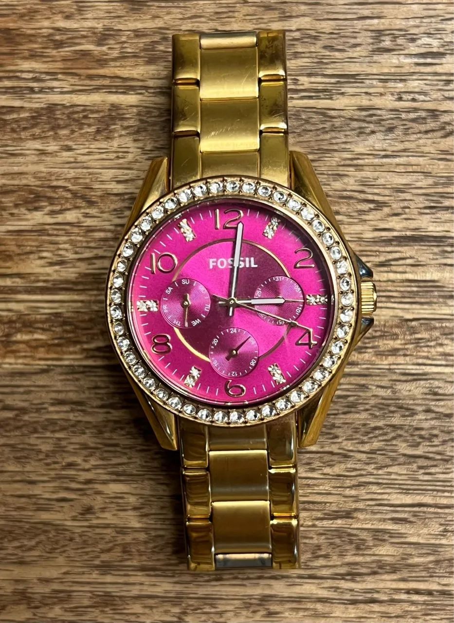 Relogio Fossil Rosa