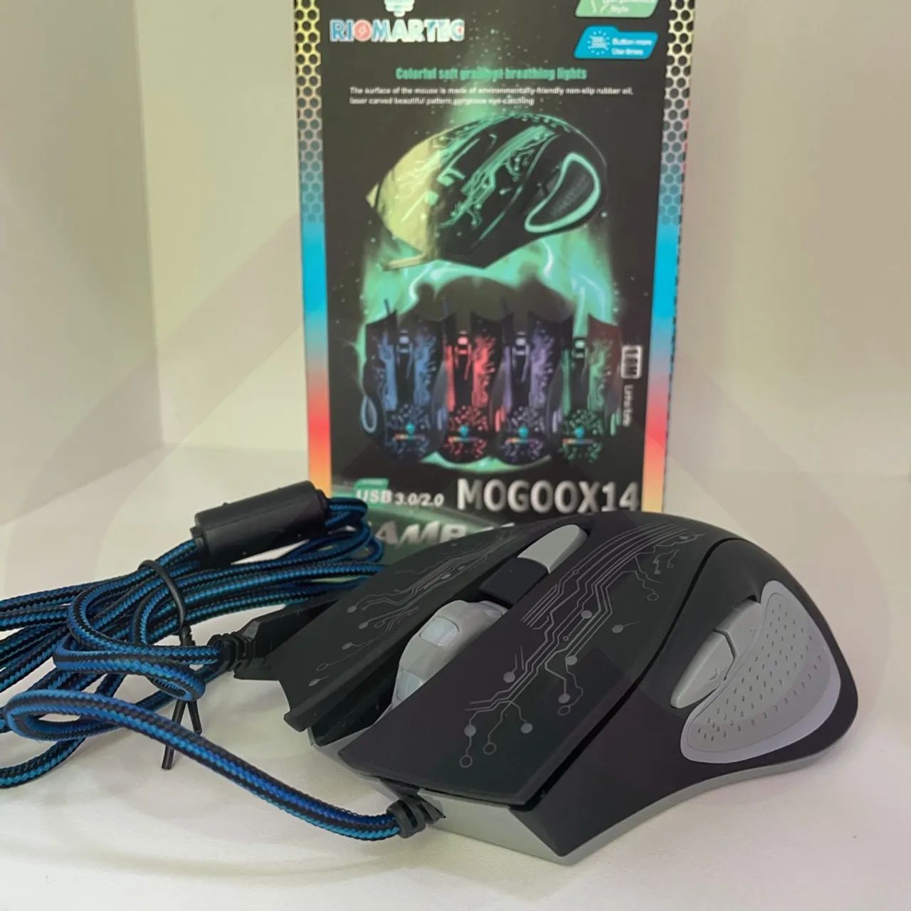 Mouse Game Iluminação LED - 6000 DPI - Foto 3