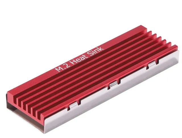Dissipador de Calor SSD M.2 MVME 2280 - VERMELHO