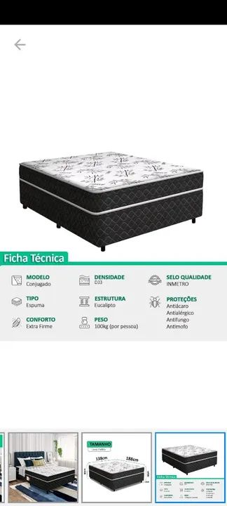 CAMA BOX CONJUGADA CASAL D33 - Foto 3