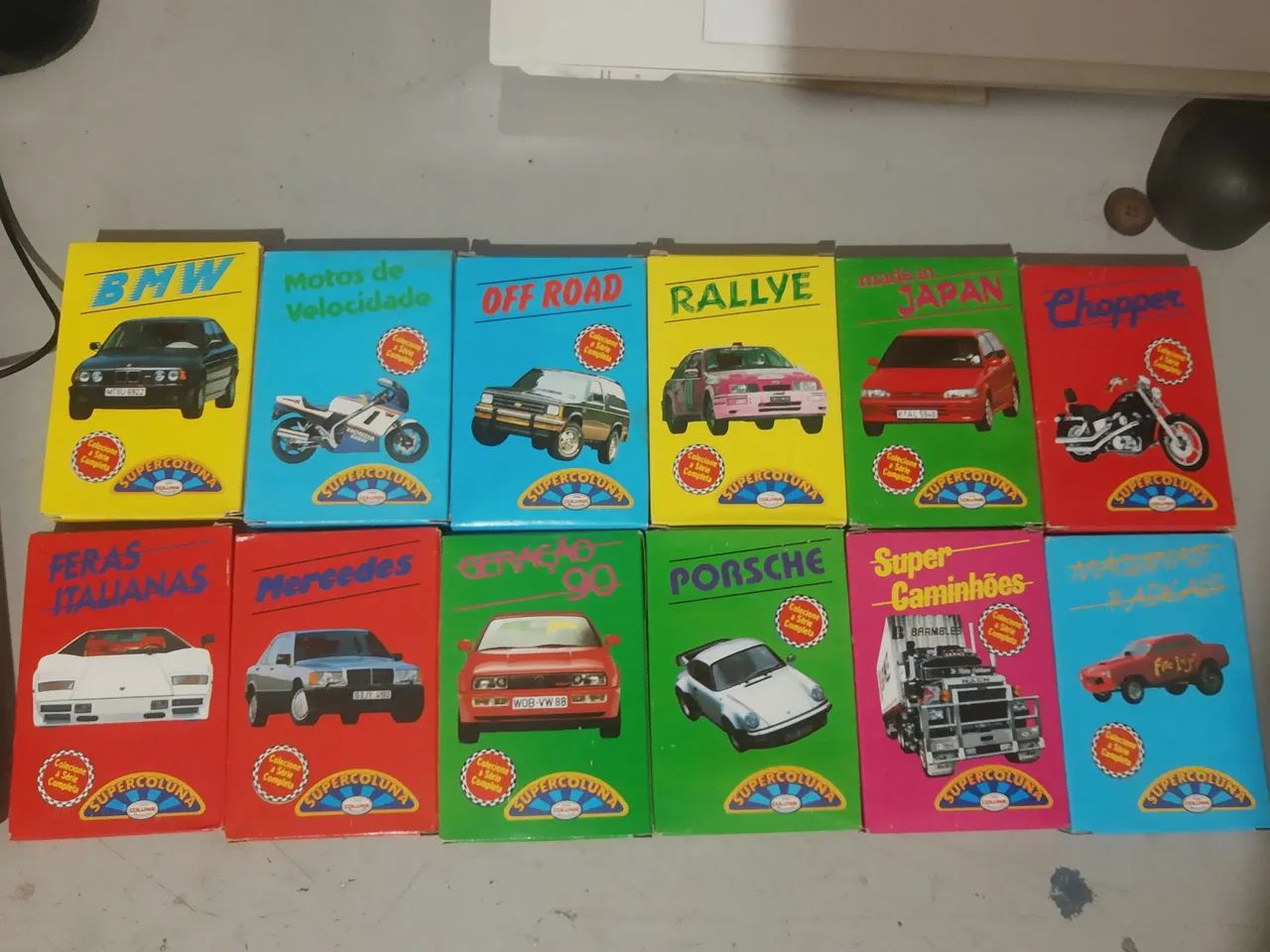 Cartas de Coleção Supercoluna - Carros
