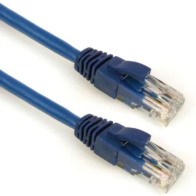 Cabo de Rede de Internet CAT.6 10 metros Azul Patch Cord Plus Cable - Loja Coimbra Entrega - Foto 3