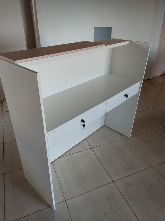 Balcão caixa recepção 100% mdf