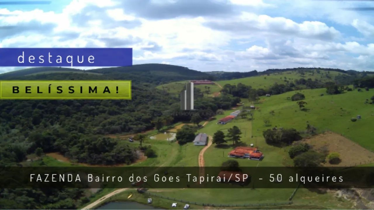 FAZENDA EM TAPIRAÍ BAIRRO DOS GOES VENDA