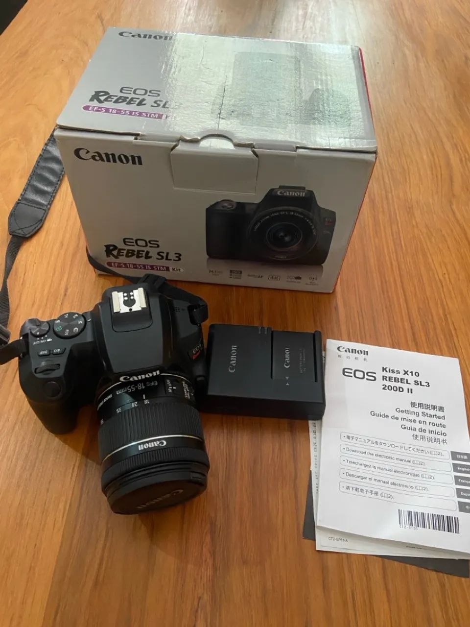 Câmera Canon EOS  SL3 com lente 18-55mm - Foto 5