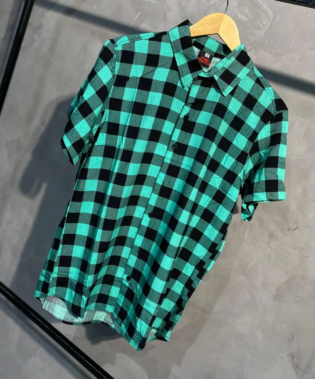 Camisa Xadrez Azul e Preto - Polo - Foto 4