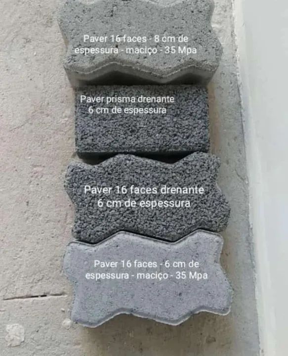 Paver Prisma Drenante 10x20 cm, espessura 6 cm, 8 cm e 10 cm - Foto 5