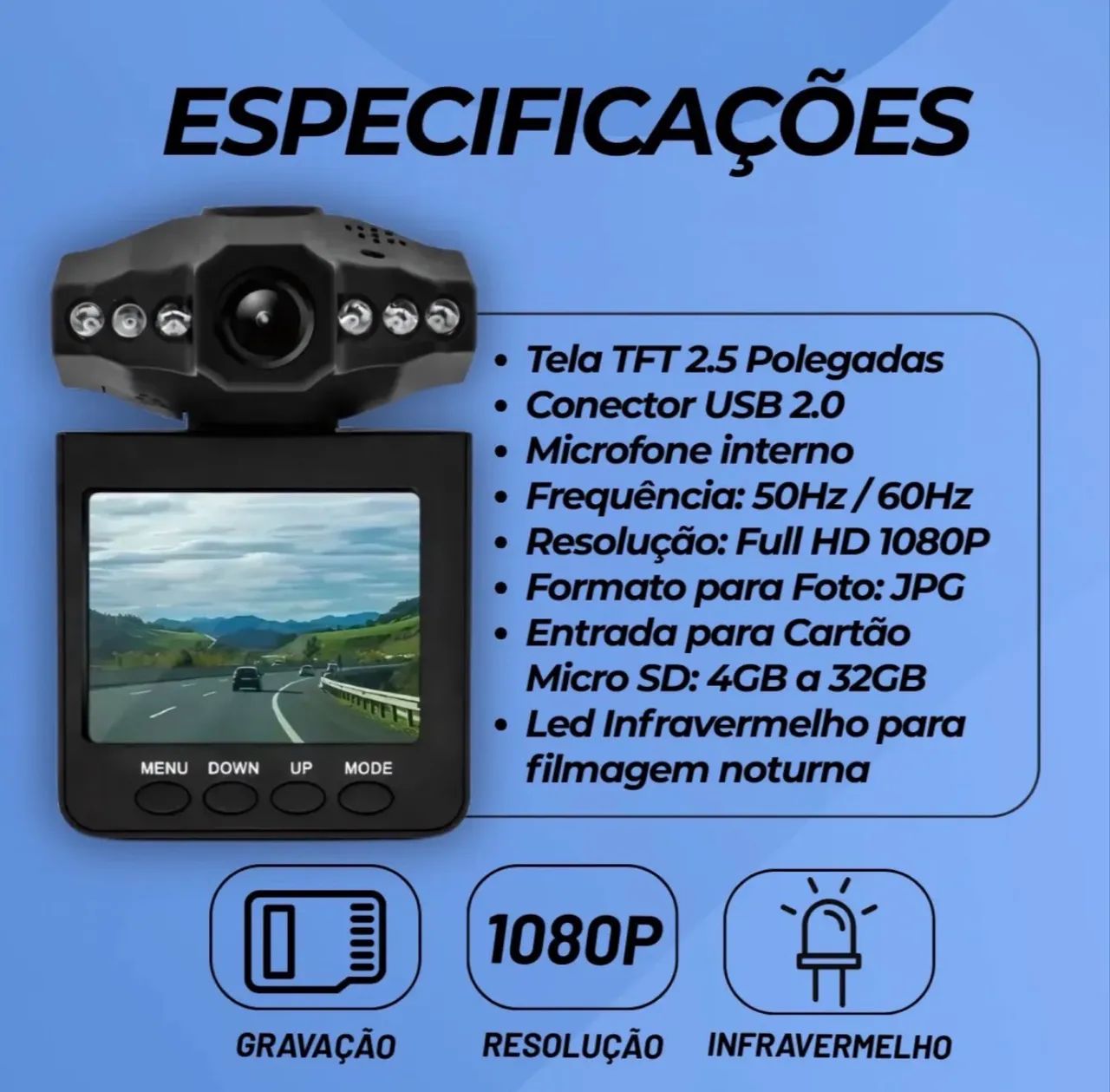 Câmera veicular com monitor  - Foto 4