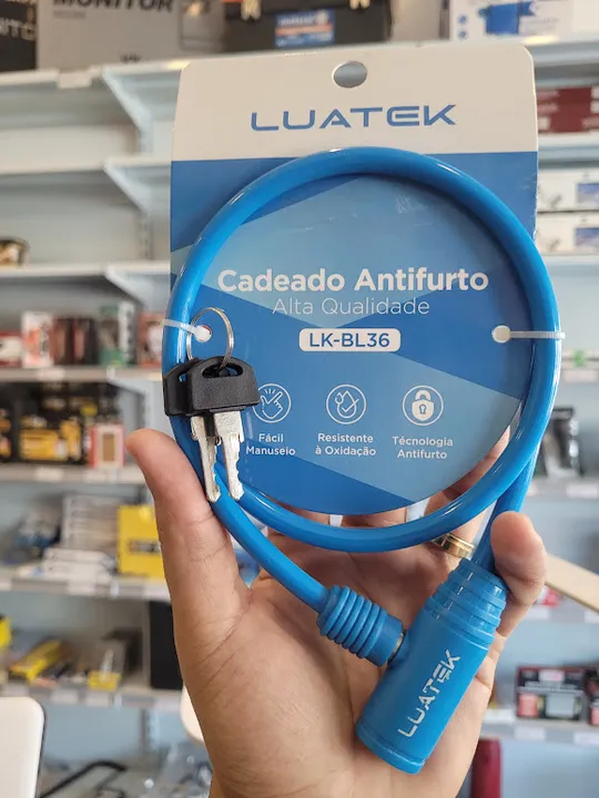 Cadeado para Bicicleta LUATEK LK-BL36 - Loja Mega Tudo
