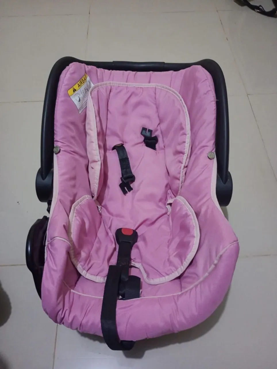 Bebê Conforto Rosa com suporte
