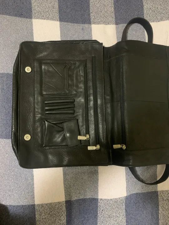 Pasta de couro legítimo - Foto 3