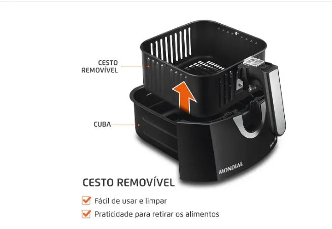 Air Fryer Mondial ( produto novo, lacrado e com garantia de fábrica) - Foto 3