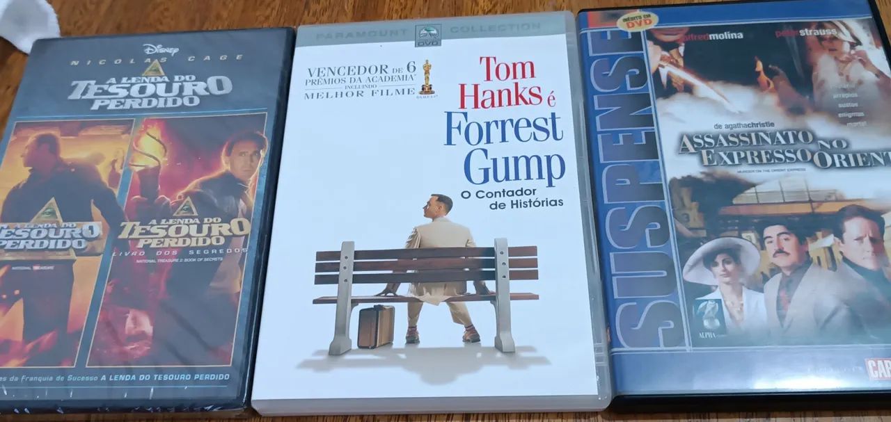 Forest Gump, Assassinato no expresso do oriente, lenda do tesouro 1 e 2