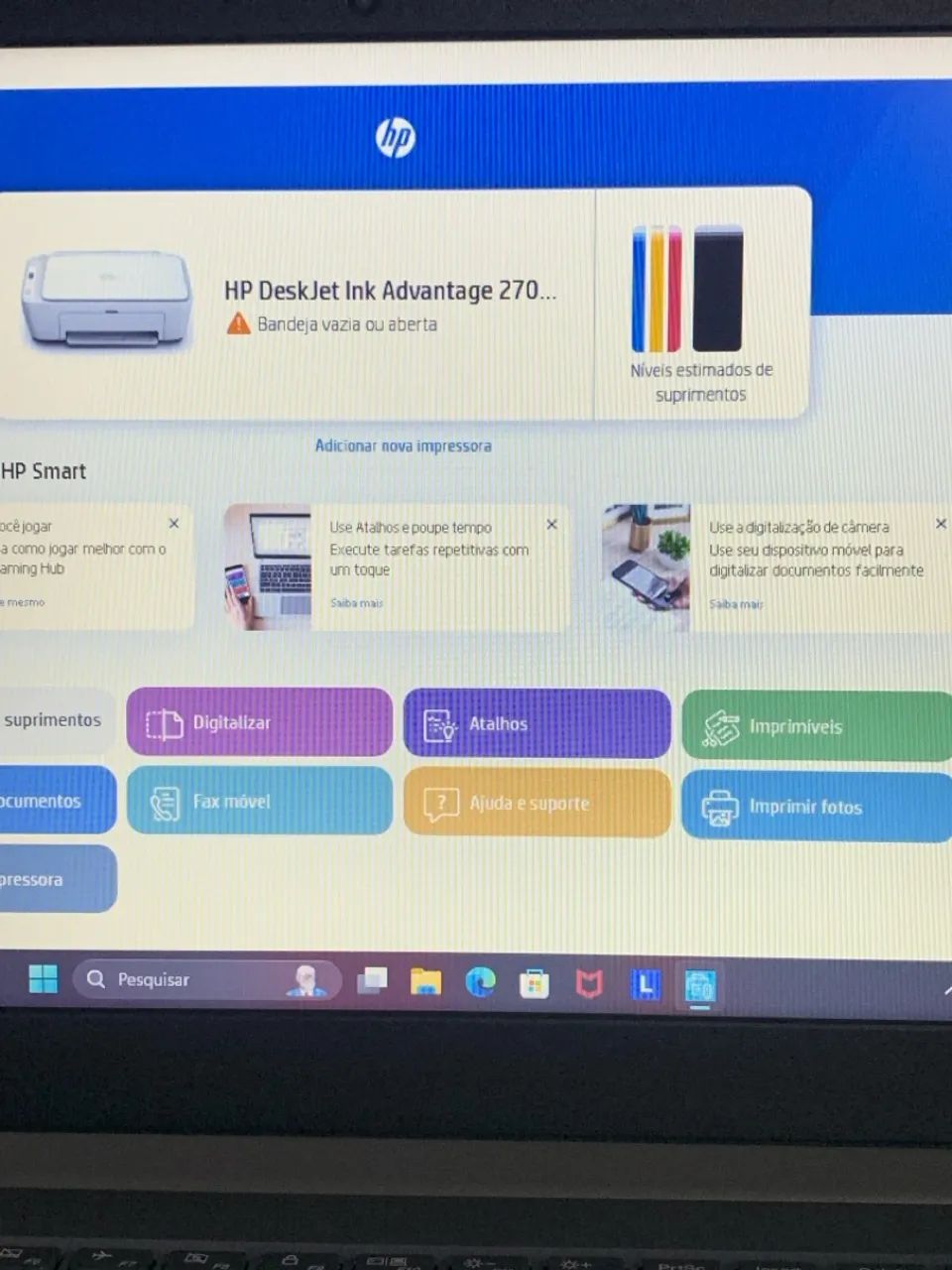 Impressora HP Deskjet ink Advantage 2774 - Imprima, Digitalize e Copie - Foto 3