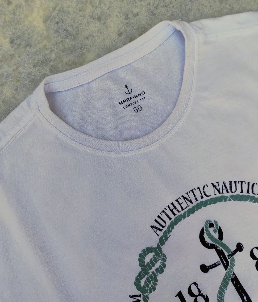Camiseta Masculina Estampada Âncora - Marfinno - Foto 2