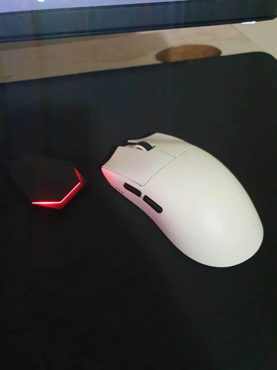 Mouse ATK X1 PRO Seminovo, com Dongle 8k e feets tiger ice v2
