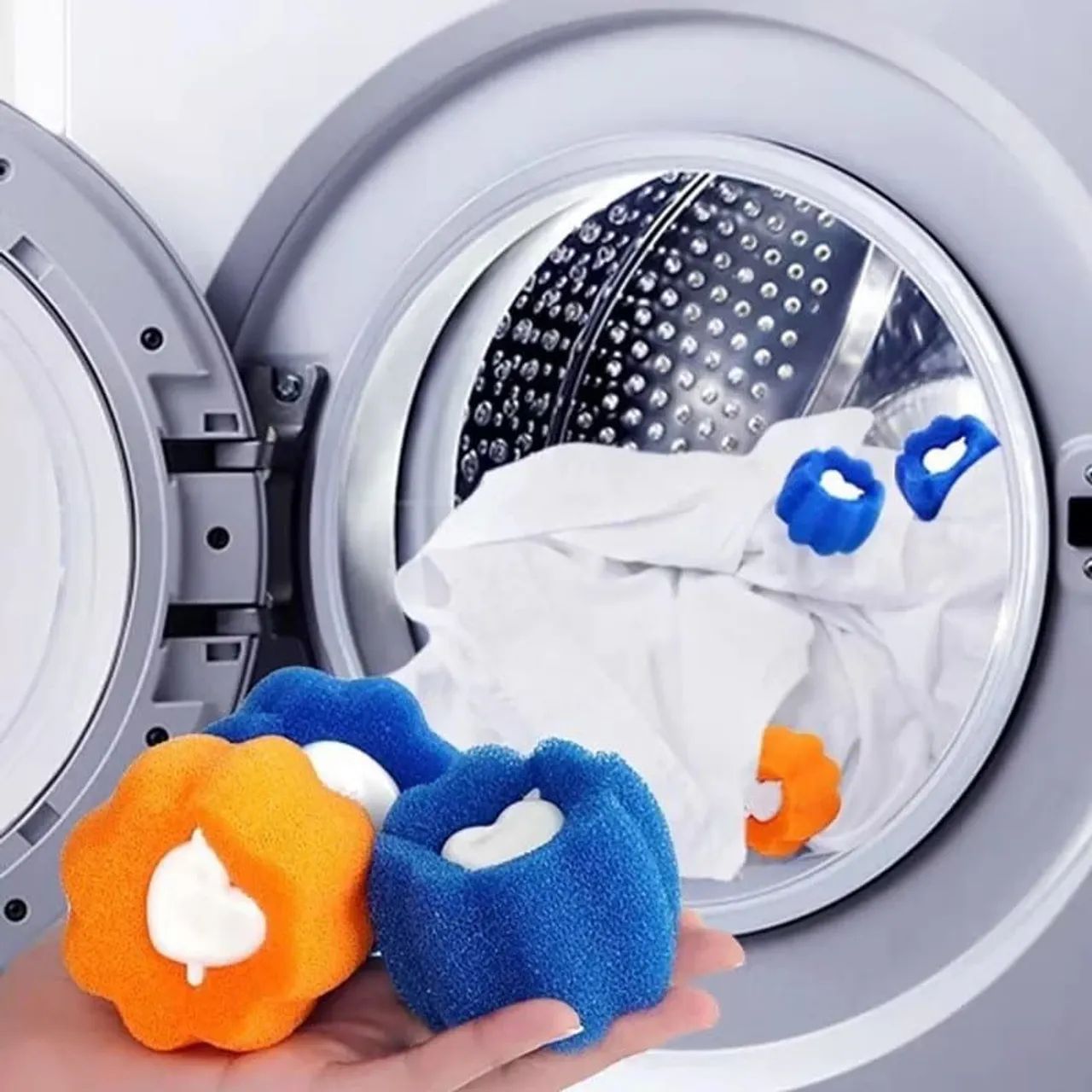 Bolas mágicas tira pelos na máquina de lavar 4 UNIDADES - Foto 3