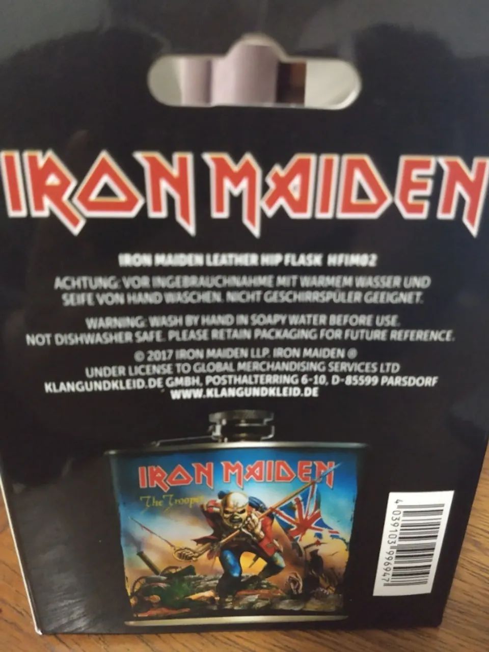 Cantil (Hip Flask) Iron Maiden Importado The Trooper - Foto 2