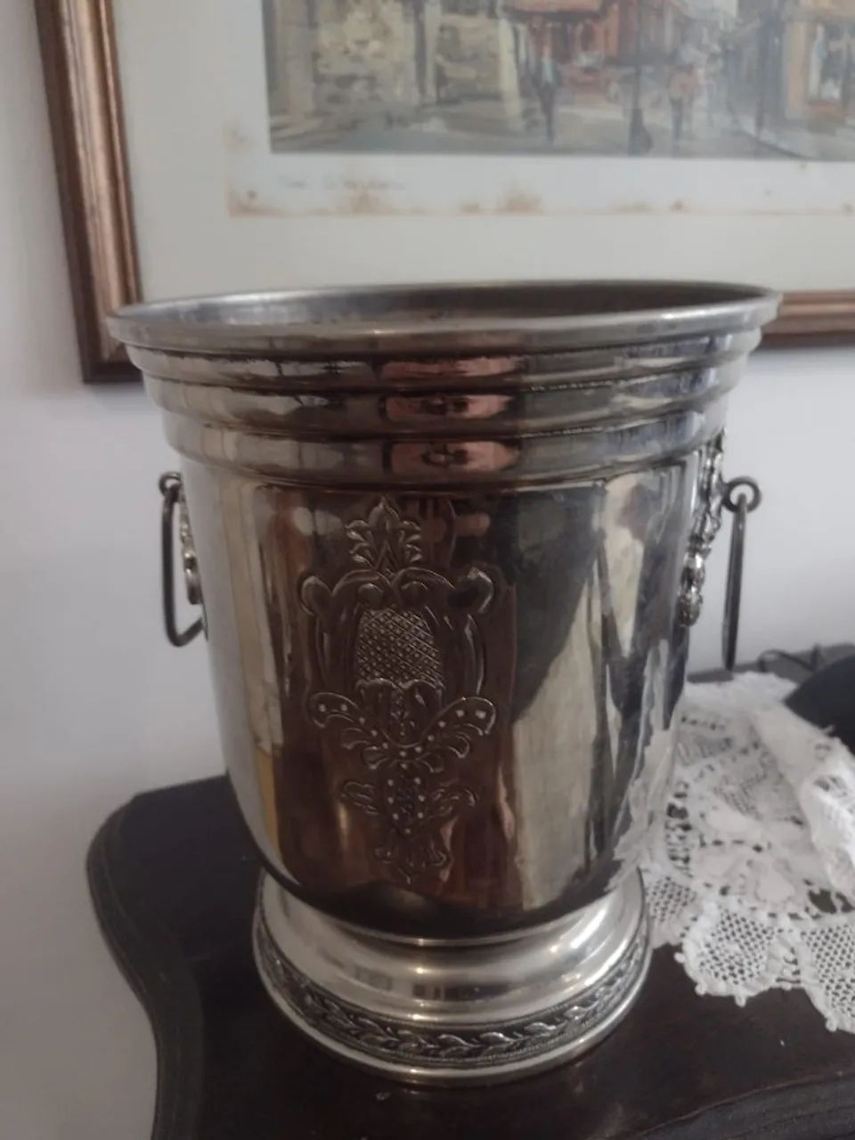 Champanheira em aço inox antiga (década de 70) - Foto 2
