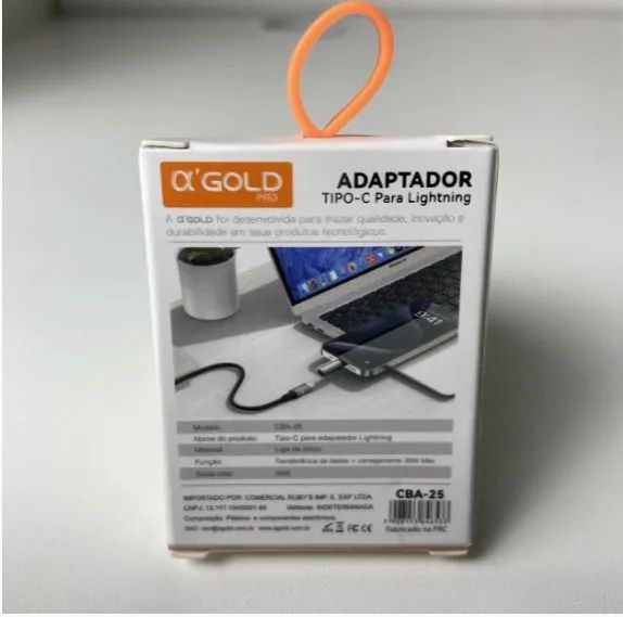 Adaptador OTG TIPO-C para Lightning a' GOLD CBA-25 - Foto 3