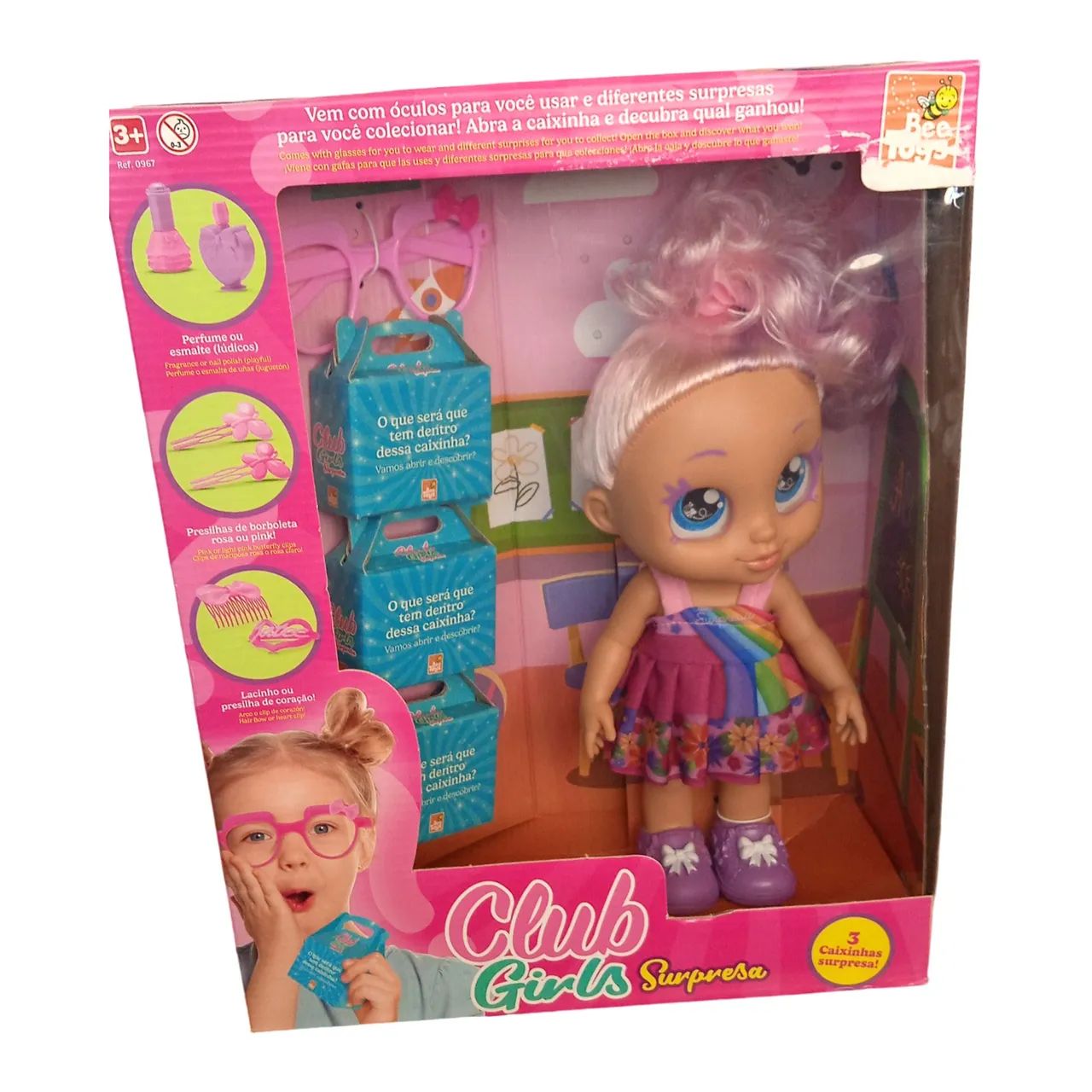 Boneca Fashion com Caixinhas Surpresas e Acessórios 