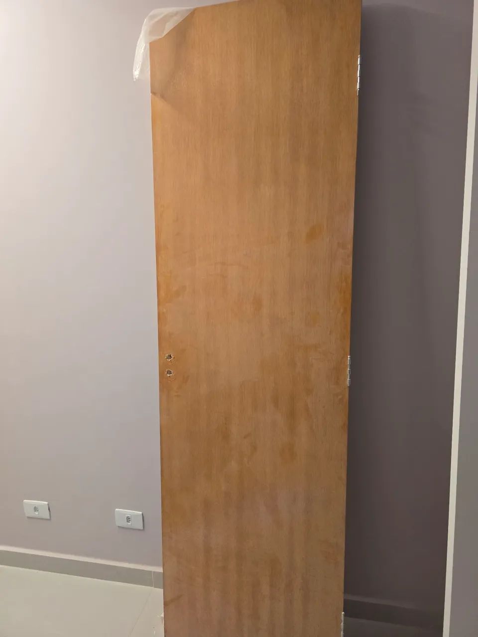 Porta de banheiro de madeira  - Foto 2