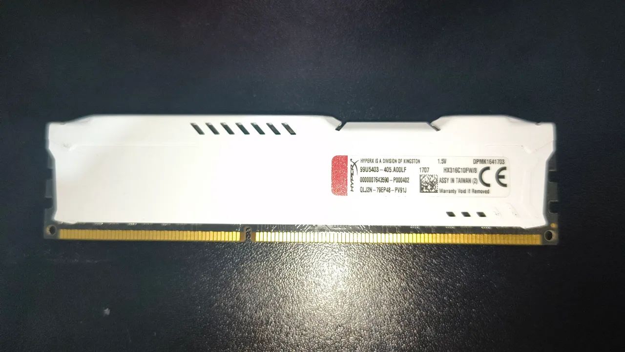MEMÓRIA RAM HyperX Fury, 8GB, 1600MHz, DDR3 - HX316C10FB