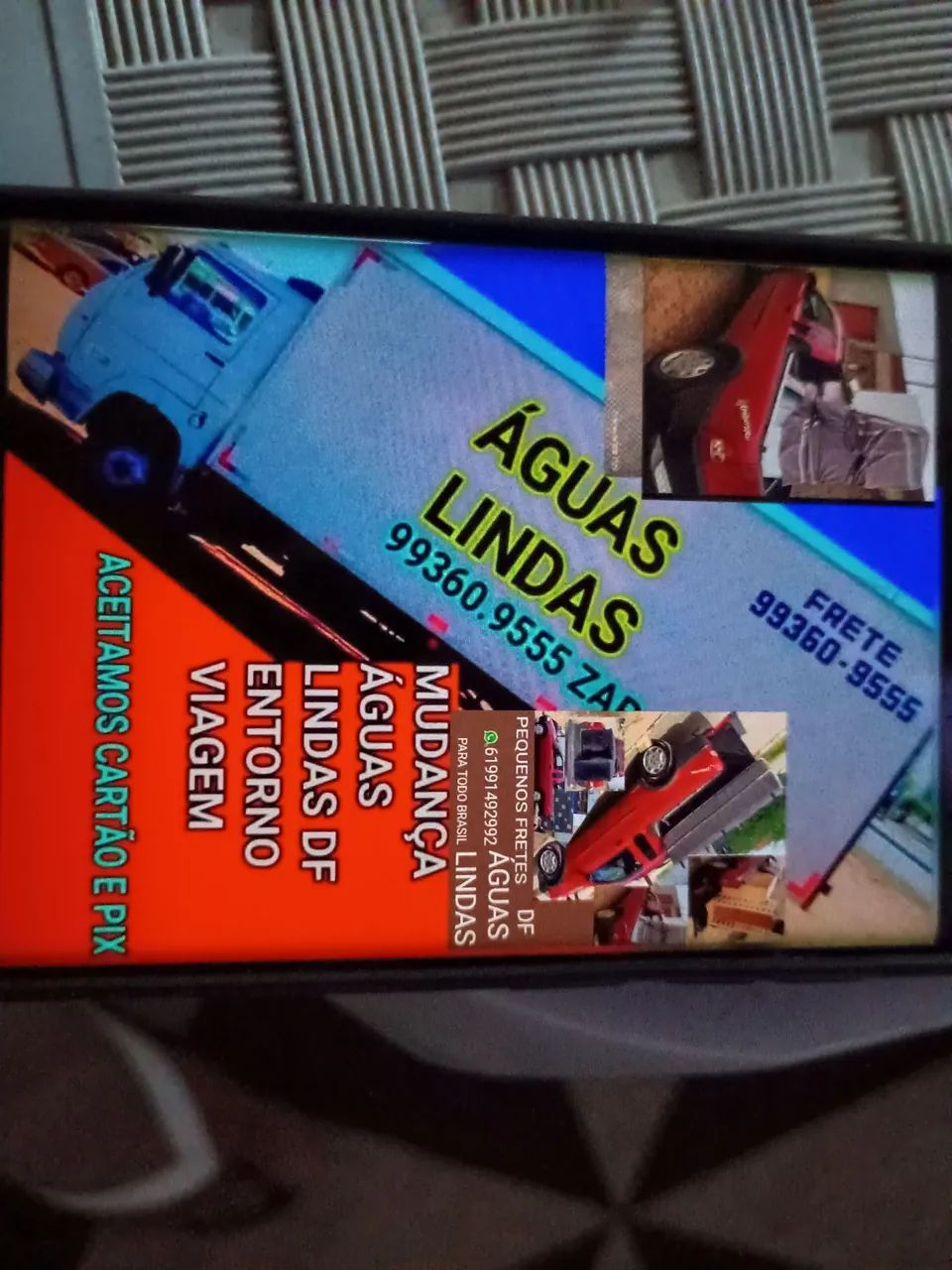 Frete águas lindas