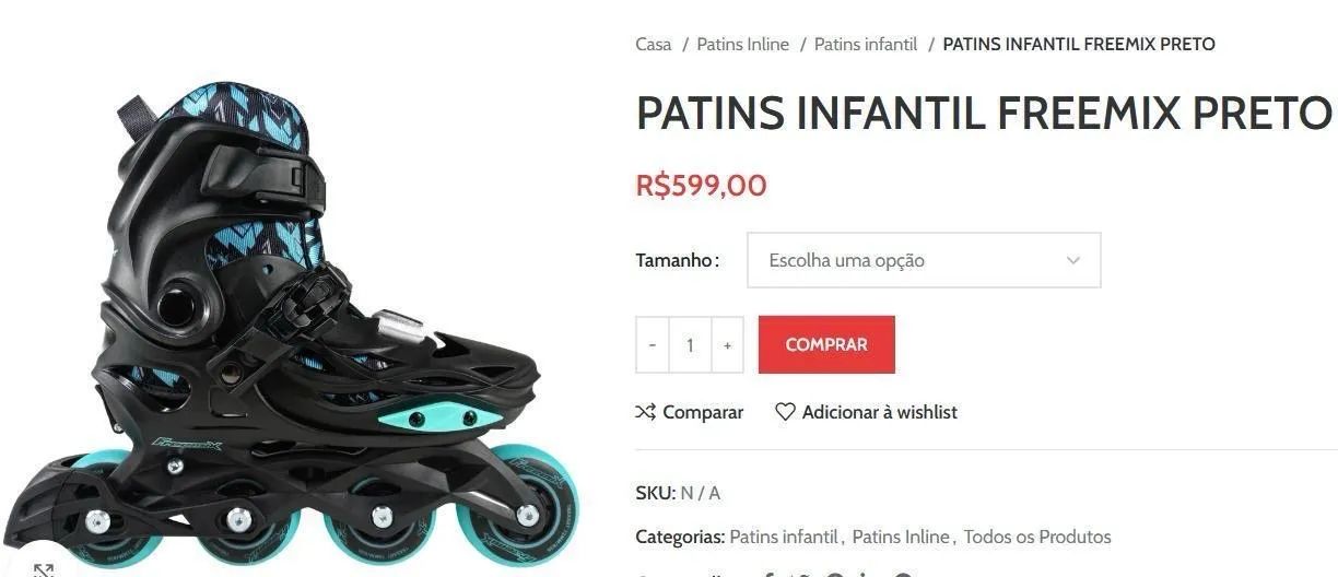 Patins masculino 64293285240706120