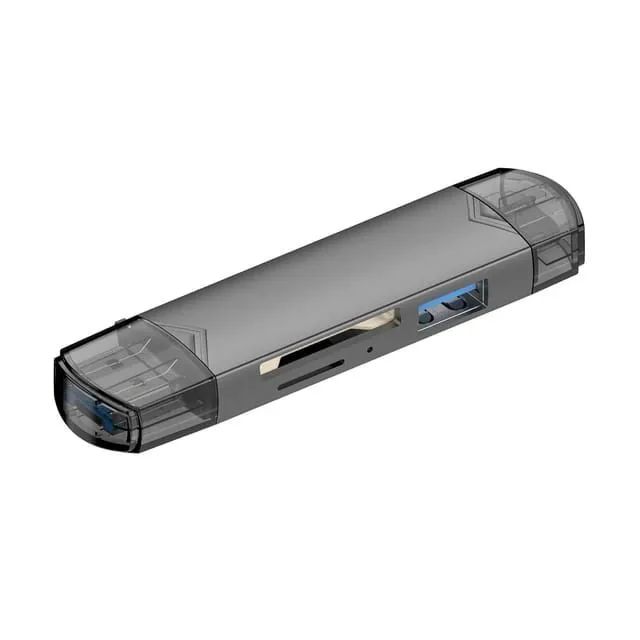 Leitor de Cartões 6 em 1 USB-C para Celular - Foto 2