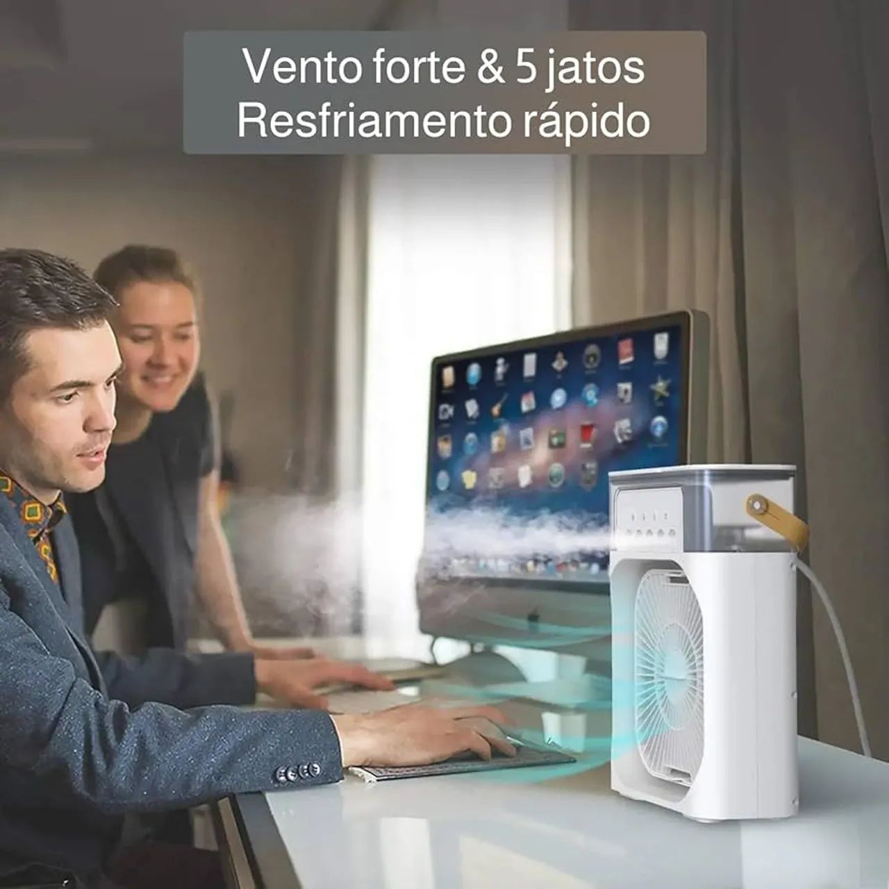 Mini Ar Condicionado Portátil - Refresque Já! - Foto 4