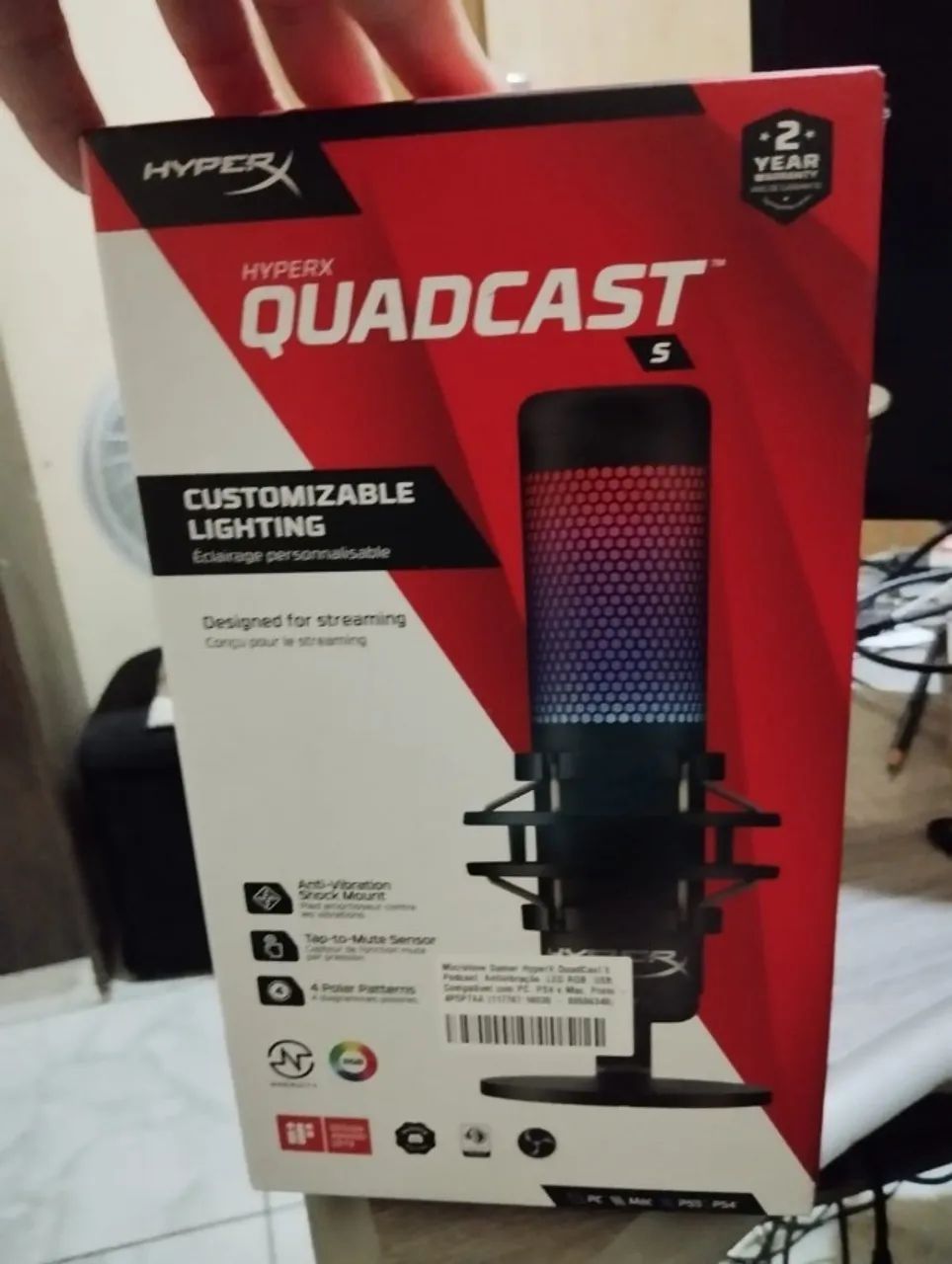 Microfone HyperX Quadcast S64208796159233122
