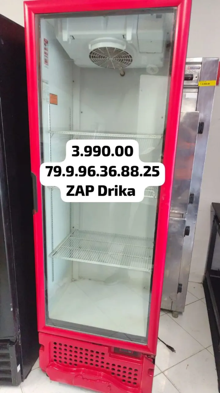 Geladeira Expositora Vermelha ZAP Drika