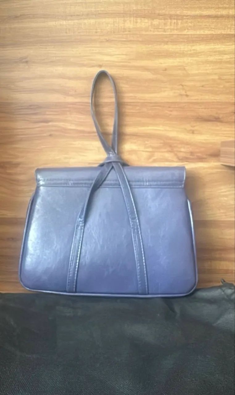 Clutch de couro legítimo Anna Vince (bolsa Cannes) - Foto 2