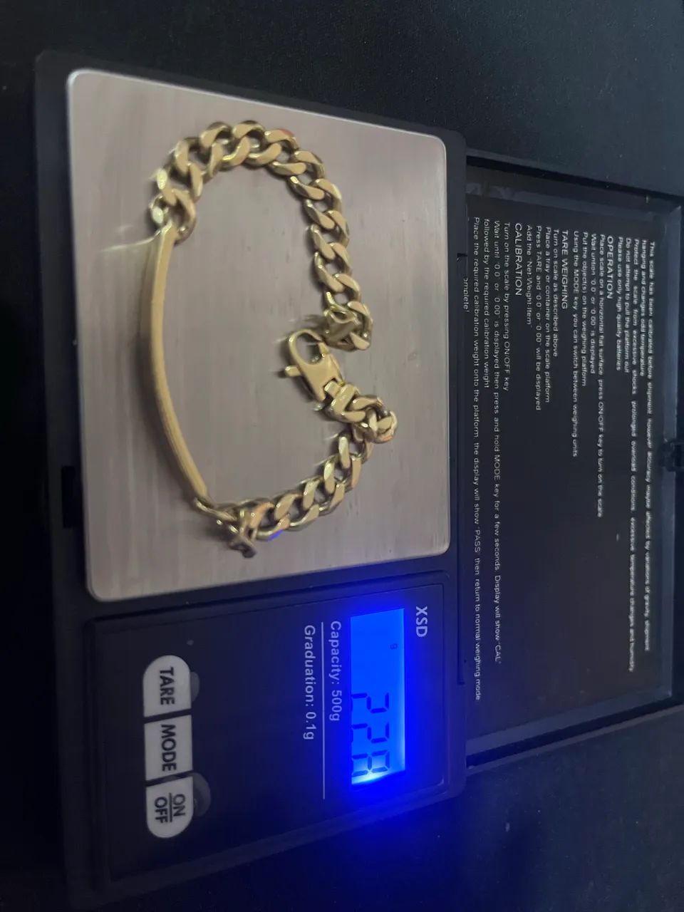 Cordao e pulseira em ouro 18k (comprado na Italia) - Foto 3