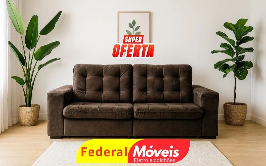 Sofá 2 Lugares Retrátil e Reclinável 2,30m - Conforto Incomparável!