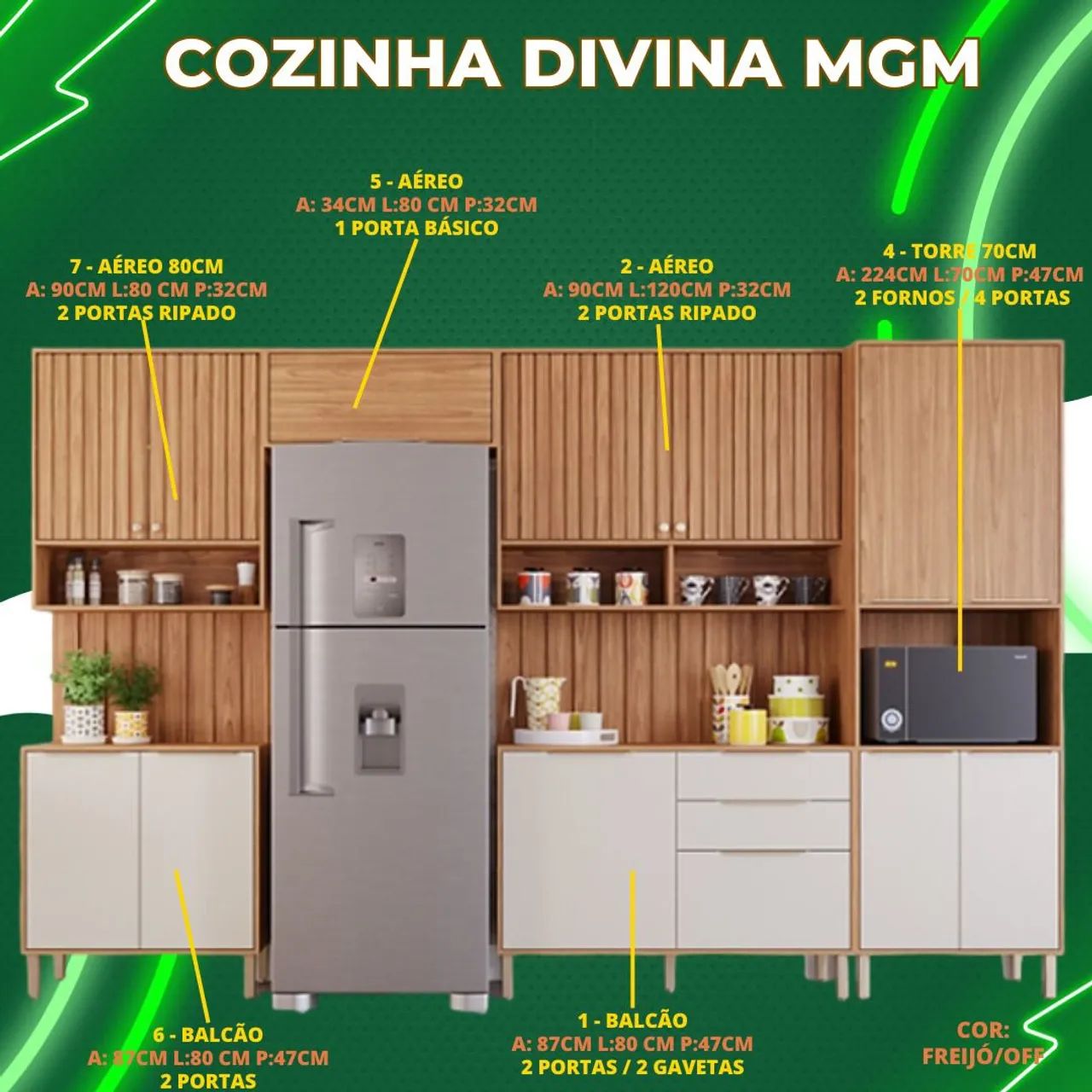 Armário de cozinha grande  - Foto 2