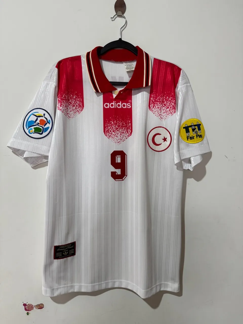 Camisa Turquia Euro 1996 Hakan Sukur 9 original