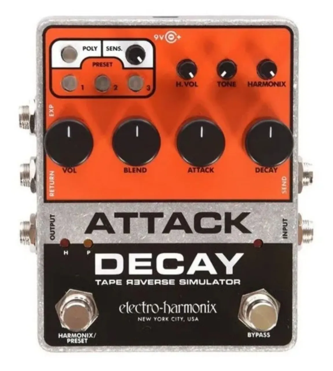 Pedal EHX Attack Decay Tape Reverse Simulator