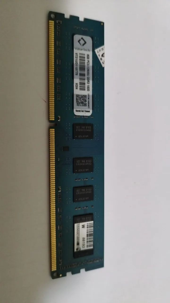 Vendo 01 Memória | Value Tech | DDR 3 | PC3-1600 | 8Gb - Foto 3