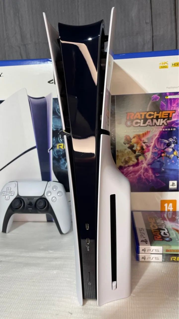 Playstation Slim mídia física e digital + 2 jogos físicos. - Foto 3