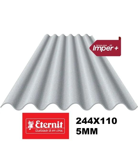 Telha 244 X 110 Fibrocimento - Etenit (com tecnologia imper+)