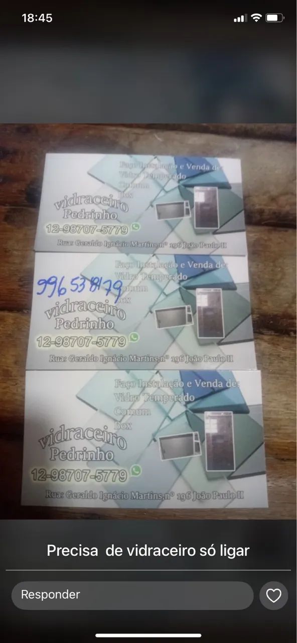 Serviço de Vidraceiro 