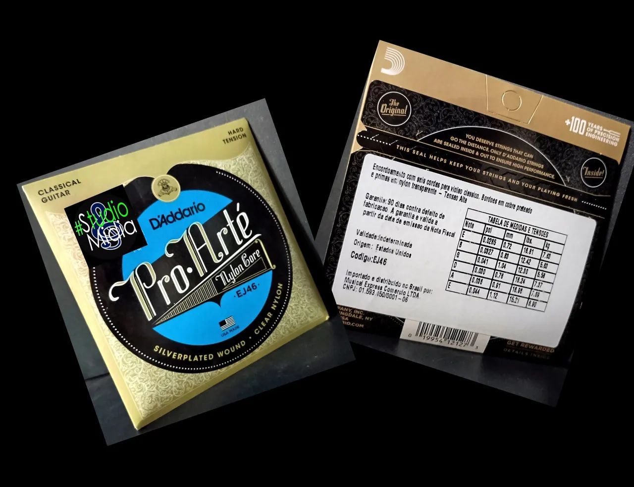 Cordas D'Addario Pro-Artê Nylon EJ46 - Novo - Foto 2